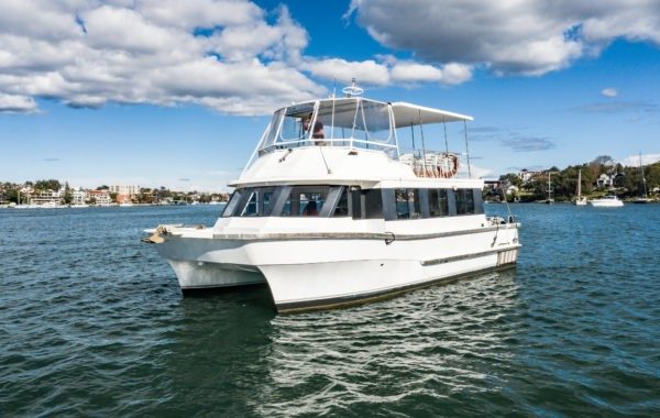Cruise Cat – 60ft Motor Catamaran Wedding Boat Hire