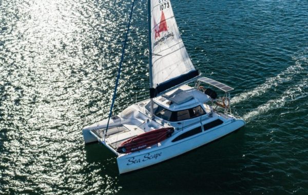 Seascape – 32ft Sailing Catamaran Wedding Cruises