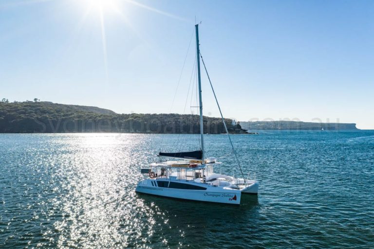 Champagne Sailing - 40ft Sailing Catamaran Wedding | Sydney Boat Hire
