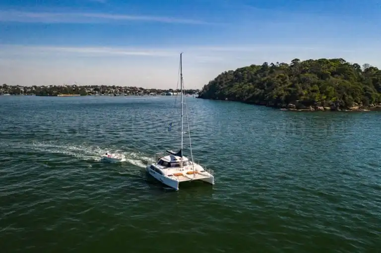 boat hire sydney on delphinus 3