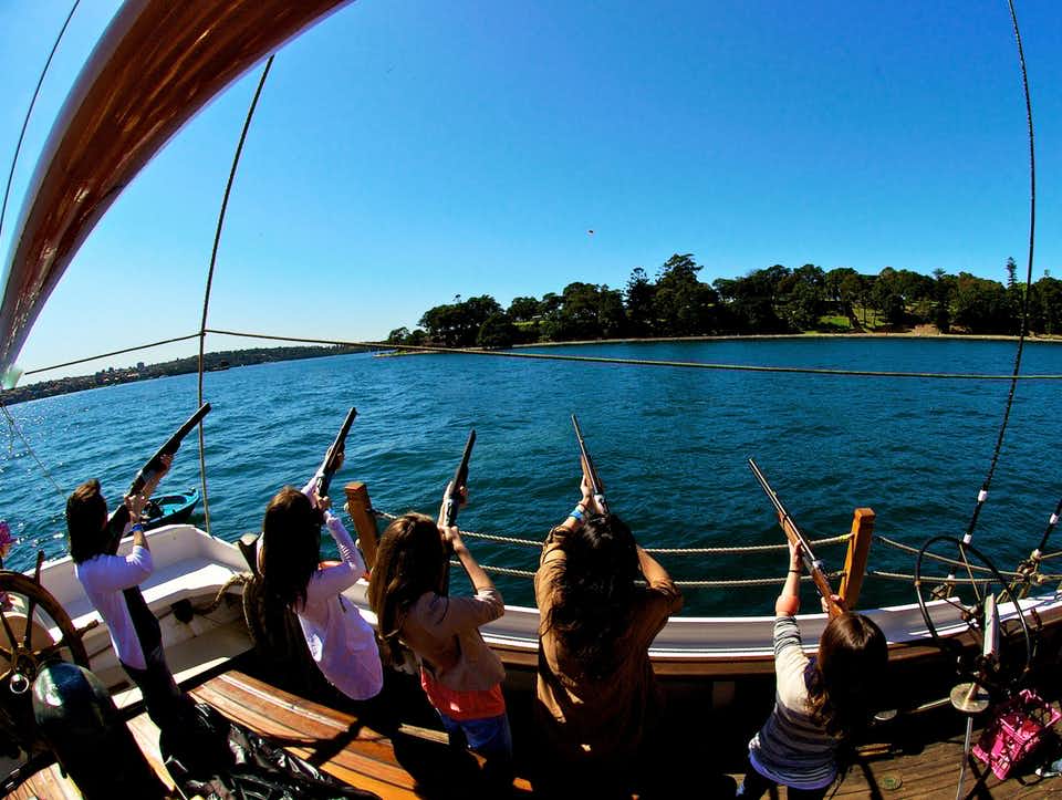 Laser Clay Shooting for Private Charter | Sydney Boat Hire