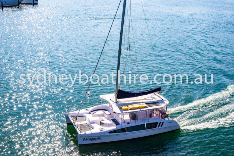 Boat hire on Escapade Catamaran | Sydney Boat Hire